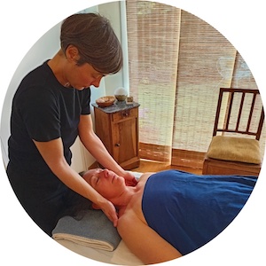 Massage à l’huile végétale bio